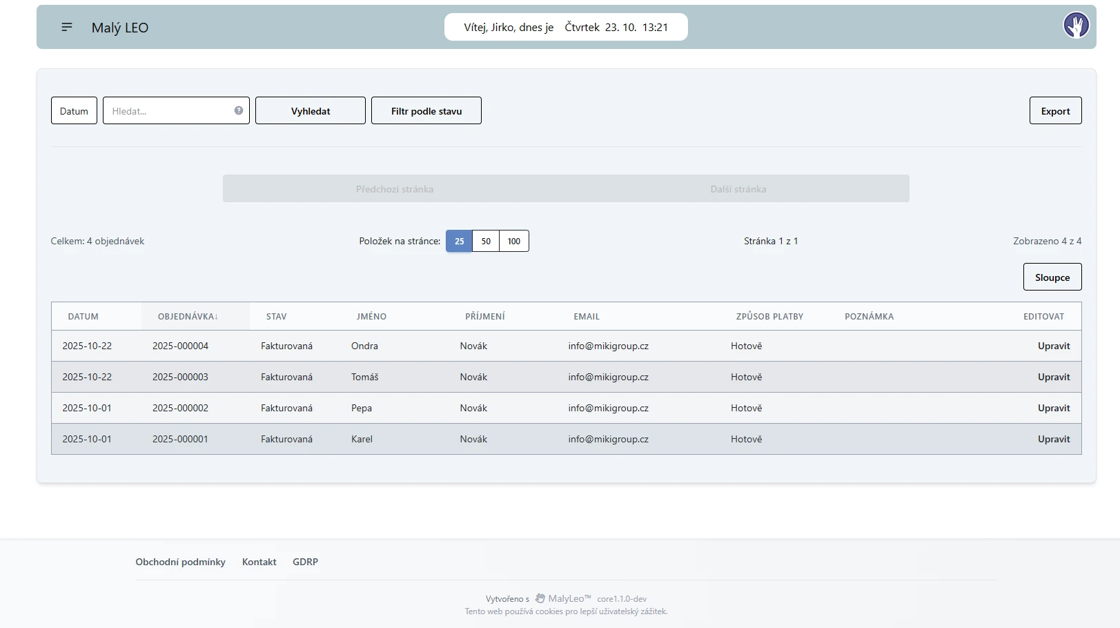 Malý Leo - Prezentace systému